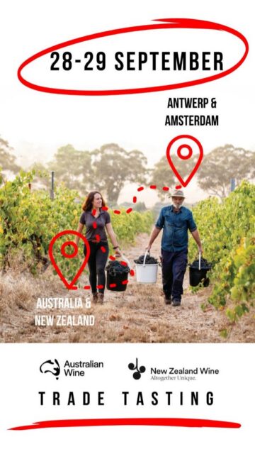 Australia and New Zealand are coming to you, and they're bringing the good stuff.
Two cities. Two days. One tasting table you don't want to miss. 🍷

📅 Monday 28 September - Lindner Hotel, Antwerp 
📅 Tuesday 29 September - Van der Valk Hotel, Amsterdam Amstel

Here's what's waiting for you: 

🍷 350+ wines from 100 wineries 
💃 Australian and New Zealand winemakers and winery owners pouring their own bottles 
🍇20+ grape varieties - from Chardonnay and Shiraz to Albariño and Nebbiolo 
🔍 180+ wines from wineries actively seeking distribution in The Netherlands & Belgium

Trade only. Register via the link in bio. 👆
See you there. 🥂

@vassefelix 
@leeuwinestate 
@yangarraestate 
@thenedwine 
@escarpmentwine 
@tyrrellswines 
@framinghamwines 
@mitoliwines
@philipshawwines 
@wynnscoonawarra
@davesdownunderwijnen
@houseofarras
@closhenrivineyard
@temataestatewinery
@vanguardistwinery
@dandelionvineyards
@torbreckbarossa 
@villamariawines 
@adbibendum 
@new_world_wines